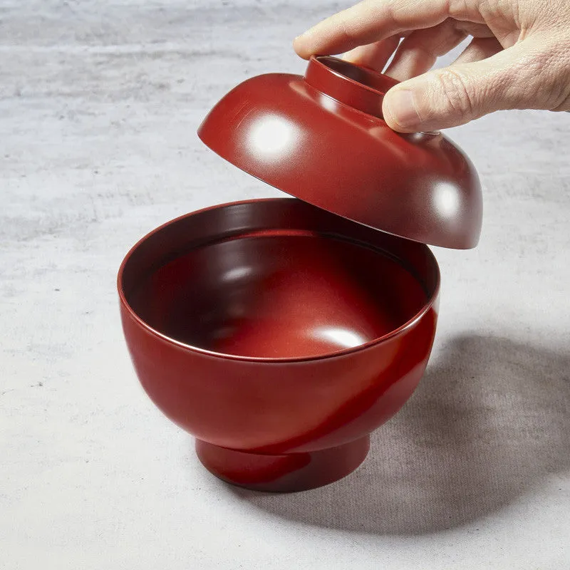 NISHIKIDORI Zouni bol miso rouge argenté laqué