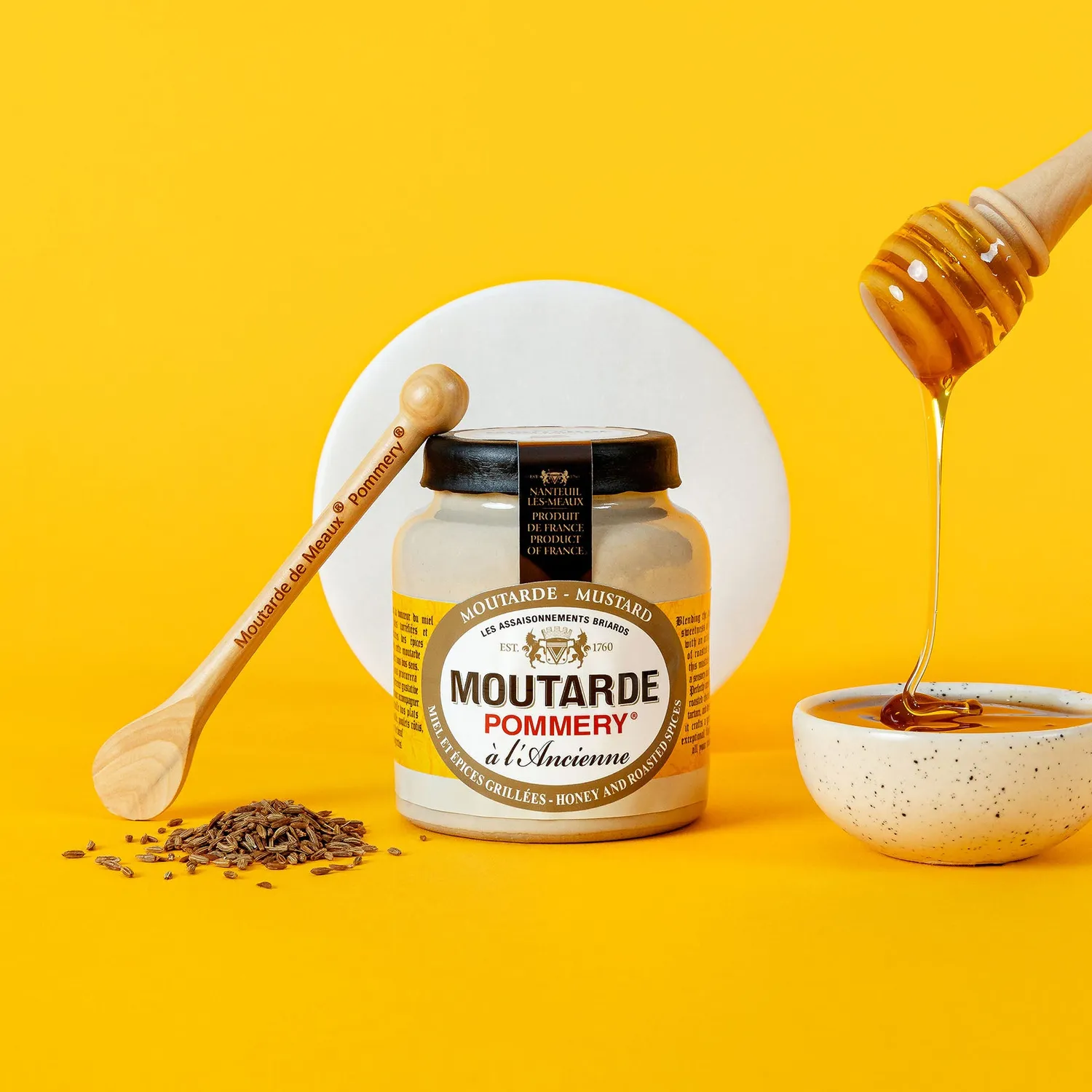 Pommery Moutarde Miel Épices Grillées 100 g douce