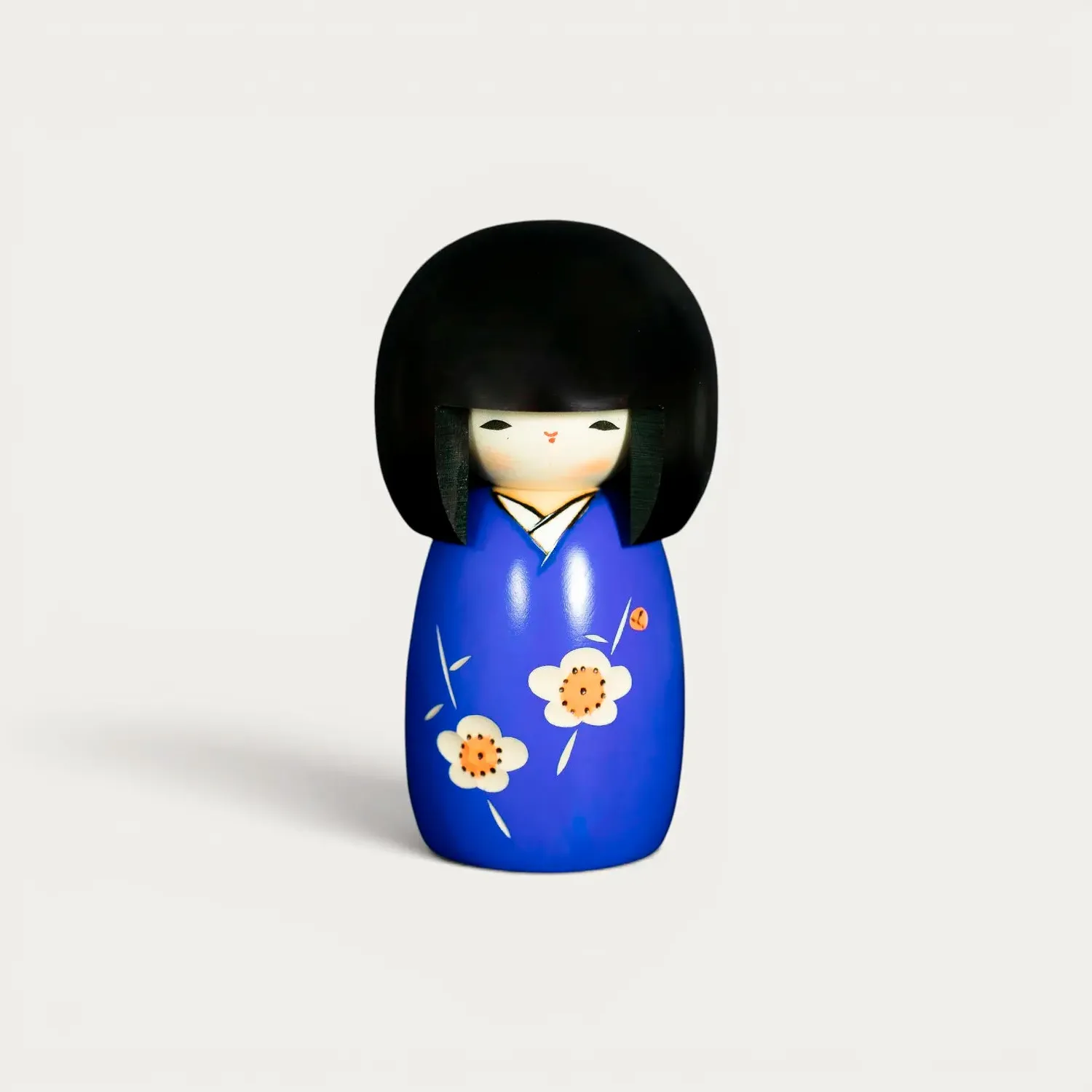 Nishikidori Kaika kokeshi fleurie dorée bois Tohoku