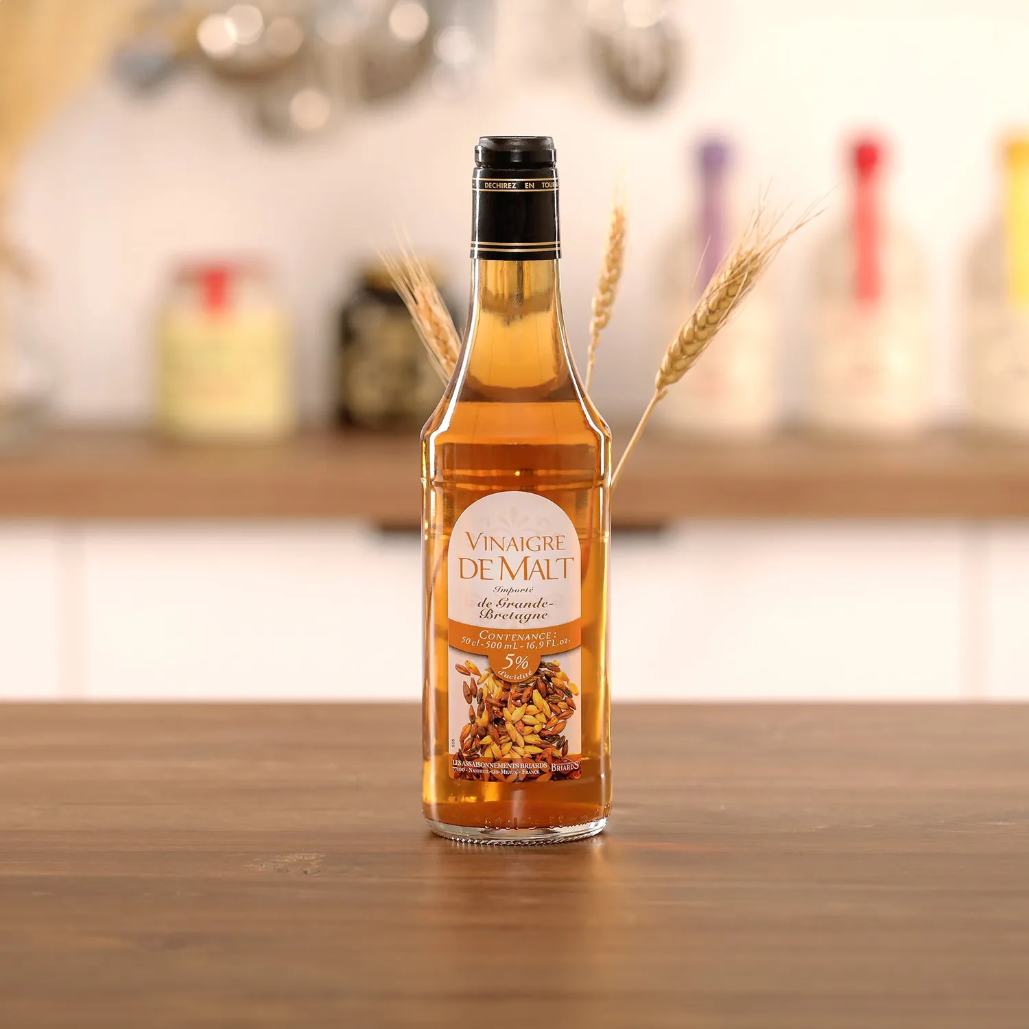 Petits Gourmets vinaigre de malt 5% 50cl ambré