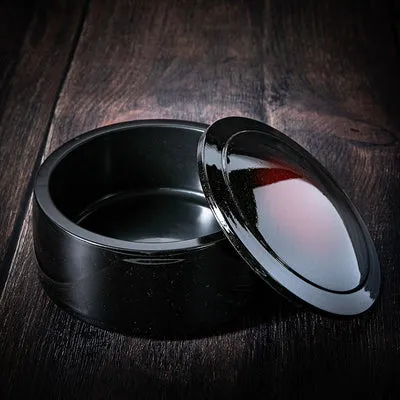 Nishikidori Donburi bol noir rouge couvercle second choix