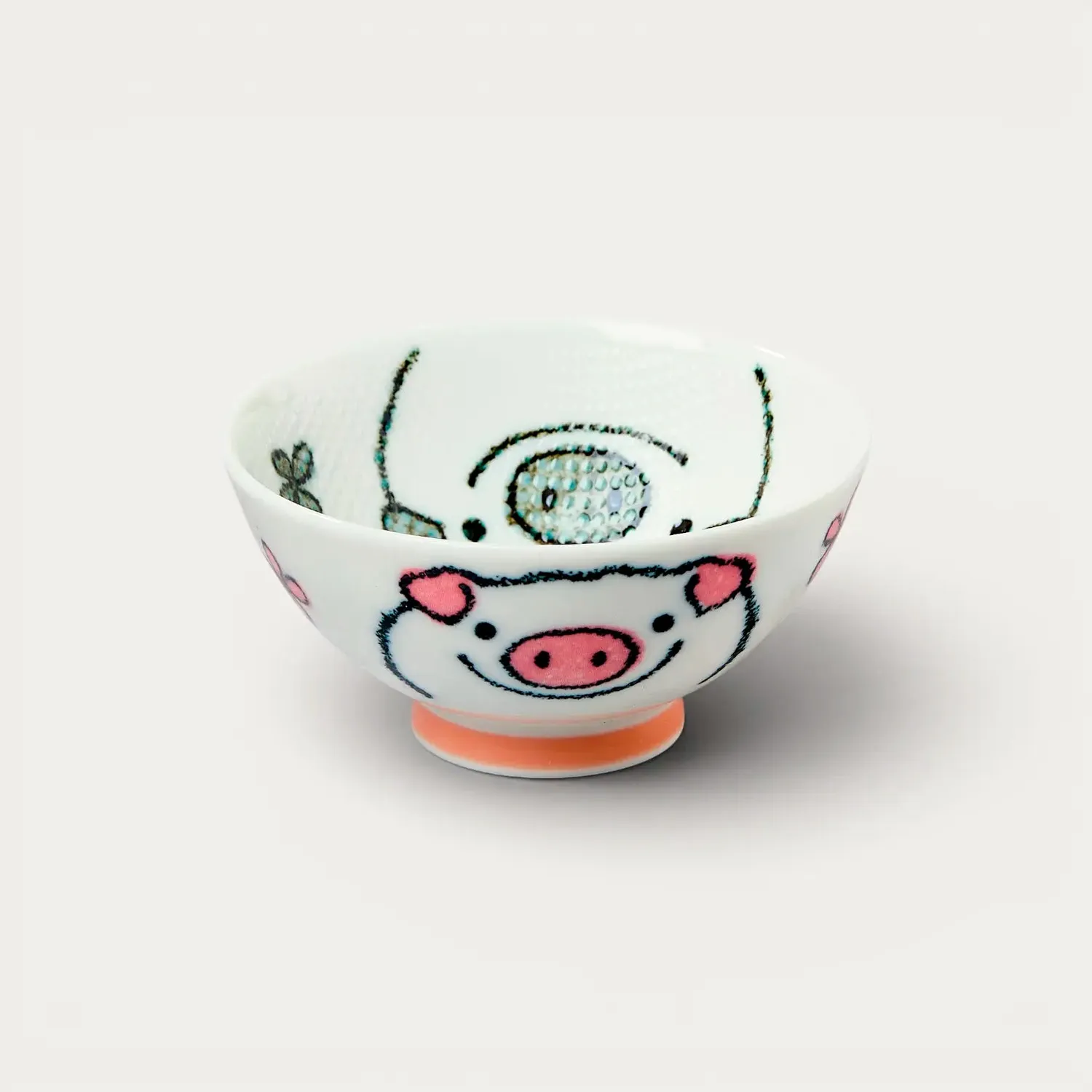 Nishikidori bol riz porcelaine motif animalier anti-adhésif