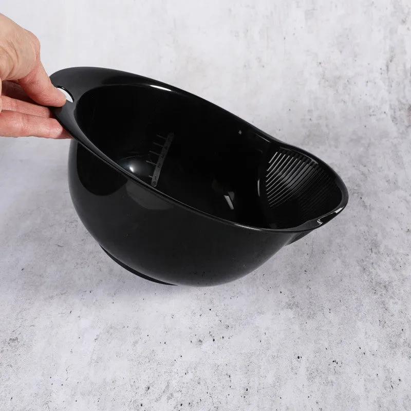 NISHIKIDORI bol de rinçage riz noir à tamis lavage