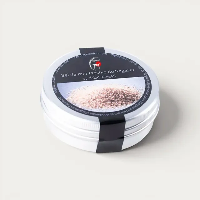 Nishikidori Moshio sel marin algues dashi 50 g doux