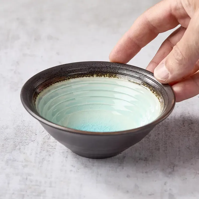 Nishikidori mini bol céramique ambre émaillé
