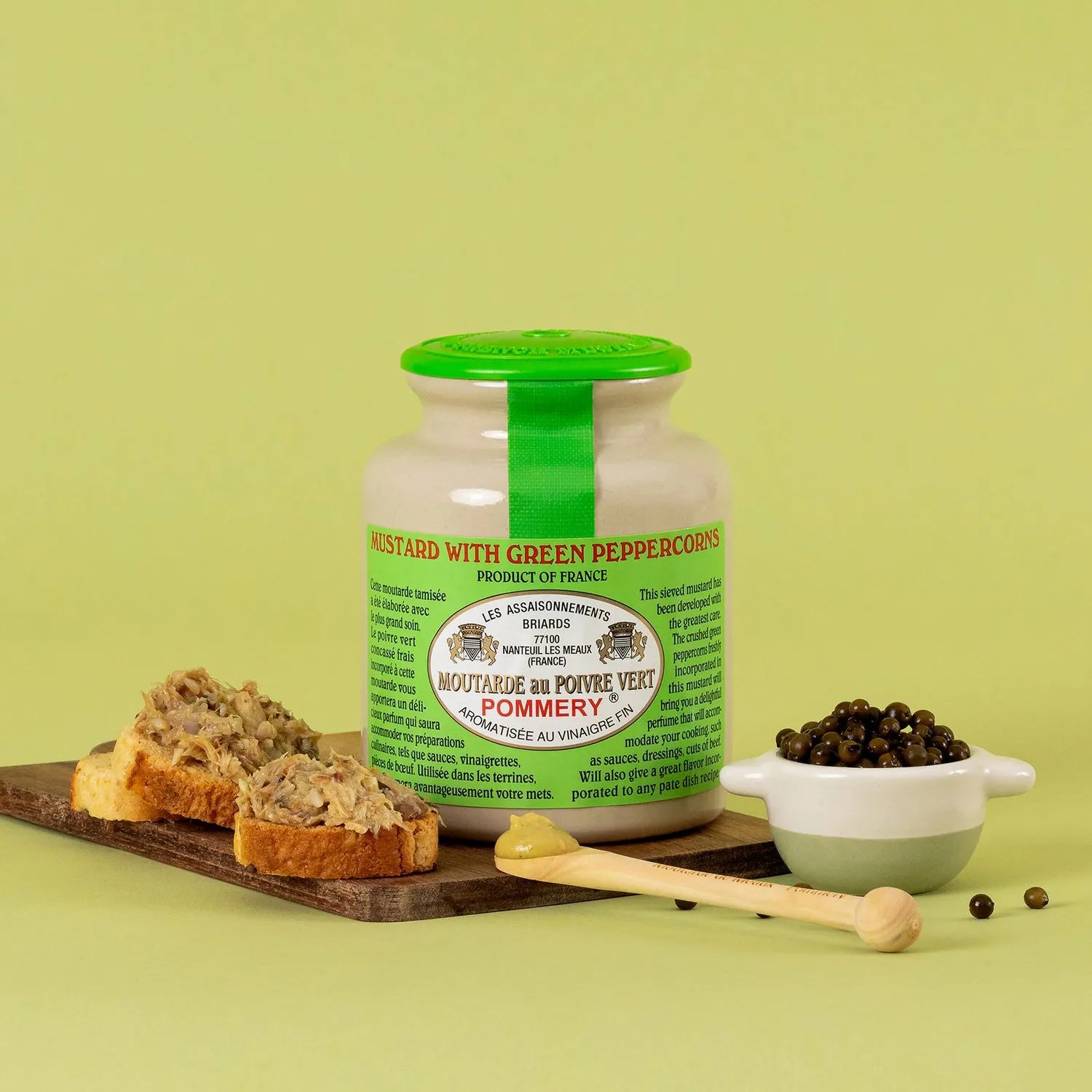 Pommery Poivre Vert moutarde 250g tamisée