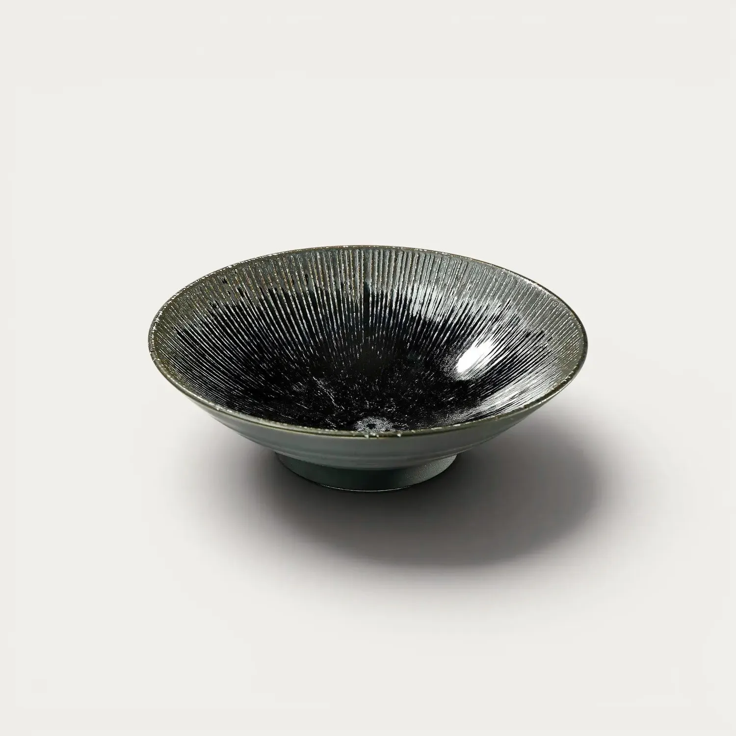 Nishikidori assiette somen udon noire Ø 21,4 cm profonde