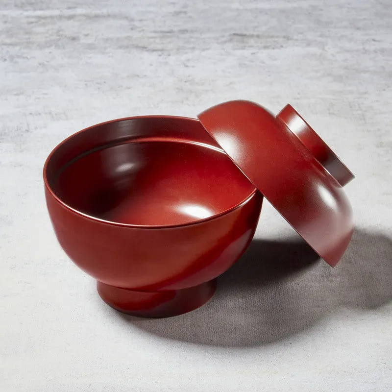 NISHIKIDORI Zouni bol miso rouge argenté laqué