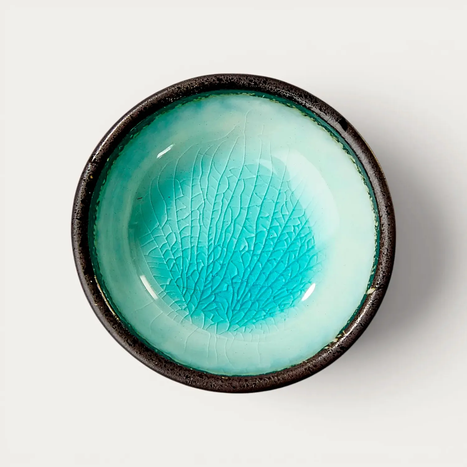 Nishikidori coupelle céramique bleu ciel émaillée