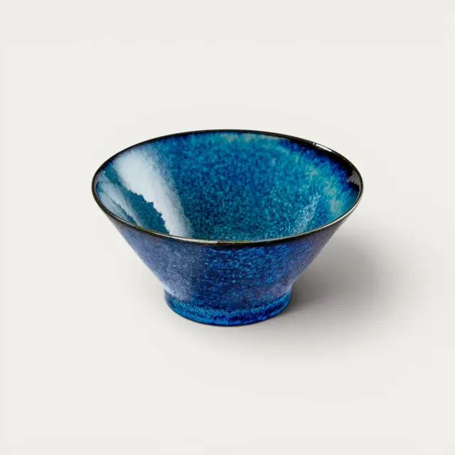 Nishikidori Youhenkon bol ramen porcelaine bleu nuit