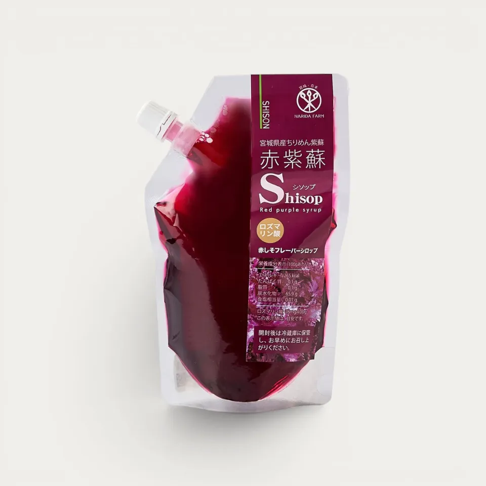 NISHIKIDORI Shiso rouge sirop 250 g hibiscus cerise