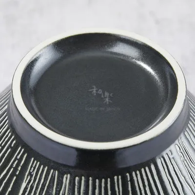 Nishikidori Horitokusakuro bol ramen porcelaine noire