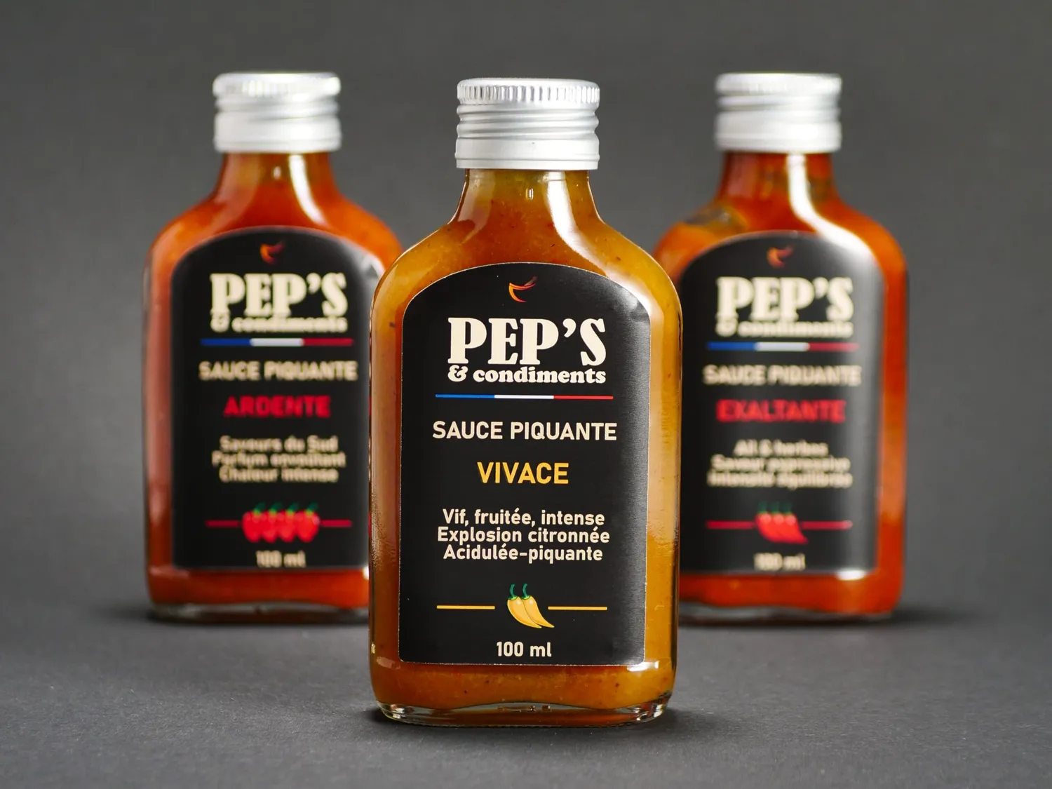 Pep's & condiments Vivace sauce piquante 100 ml citron