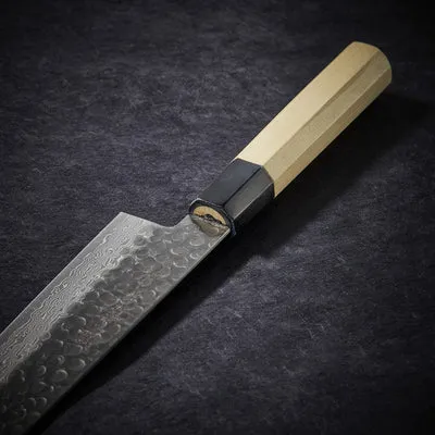 Nishikidori couteau chef damas martelé 240mm 45 couches