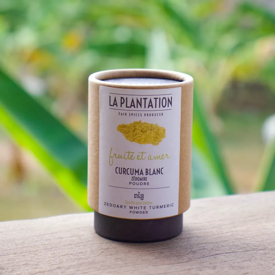 La Plantation Curcuma Blanc Zédoaire épice poudre