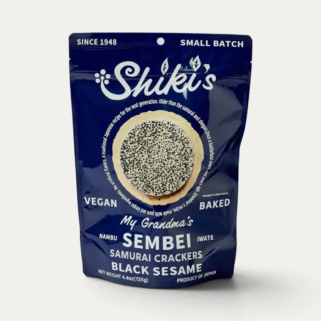 Nishikidori Shiki's nambu sembei sésame noir 125g