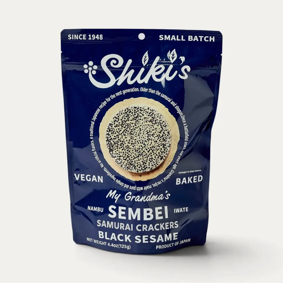 Nishikidori Shiki's nambu sembei sésame noir 125g