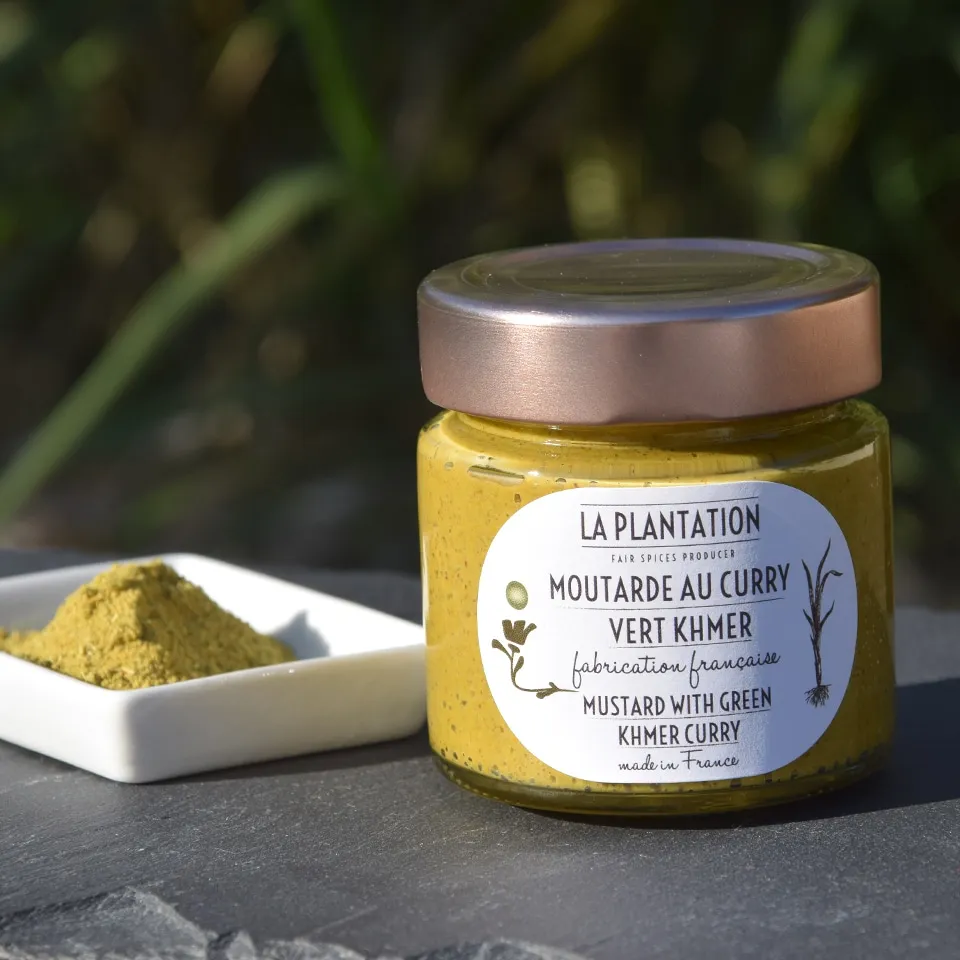 La Plantation Moutarde curry vert Khmer forte
