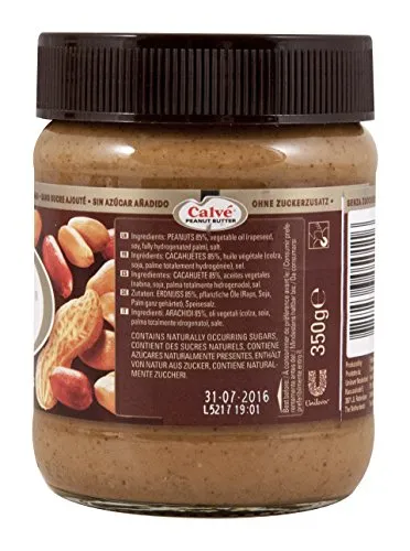Calvé Beurre de cacahuète lisse 350g sans sucre ajouté