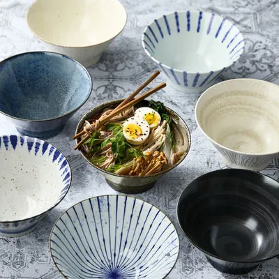 Nishikidori Minoyaki bol ramen porcelaine Tokusa
