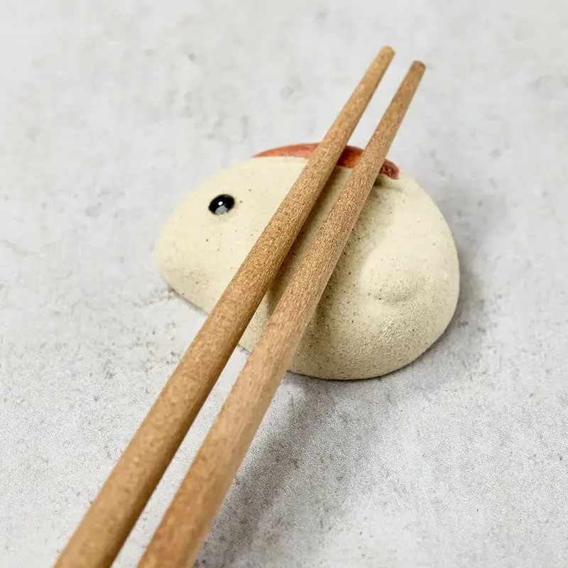 Nishikidori repose-baguettes lapin brun artisanal