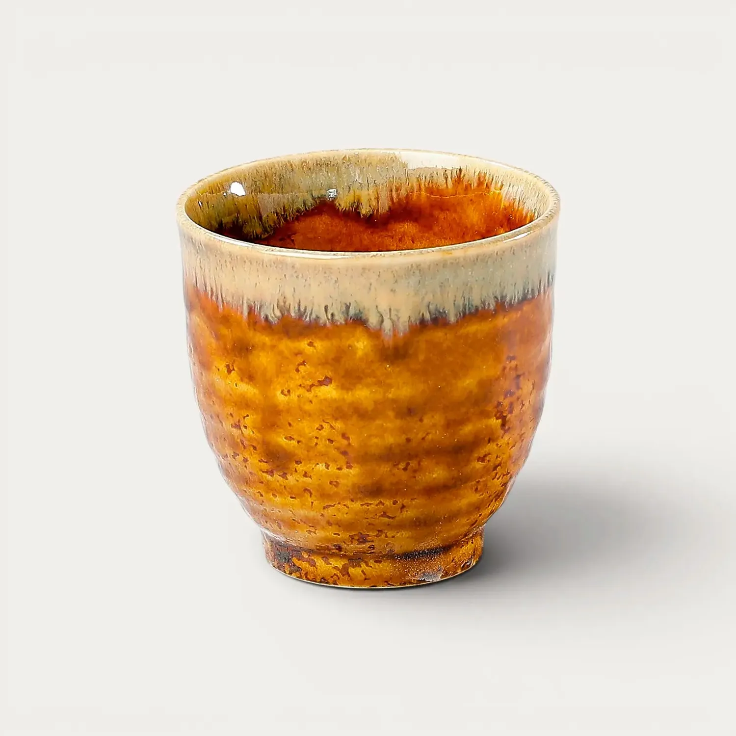 Nishikidori tasse à thé céramique cuivre moucheté