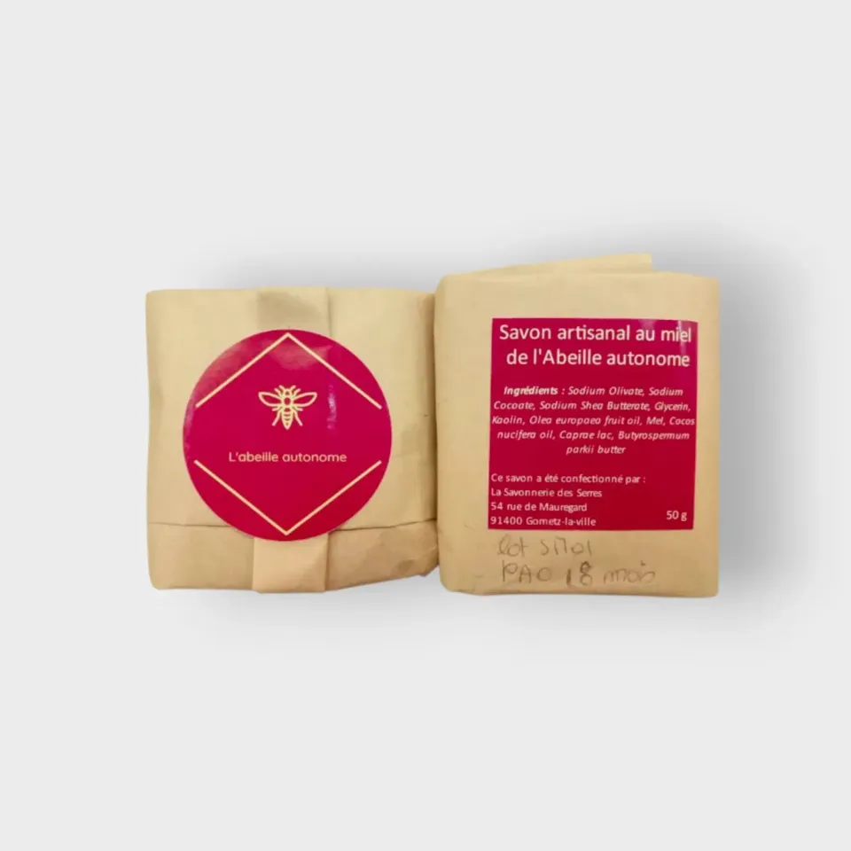 L'Abeille autonome savon artisanal au miel 50g doux