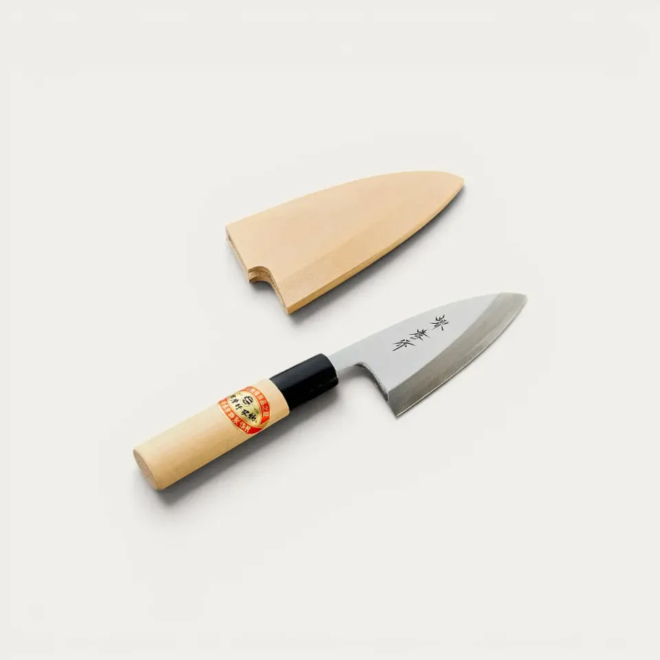 Deba 90mm couteau poisson volaille droitier carbone
