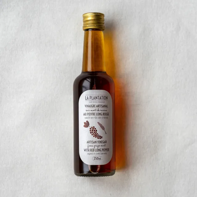 La Plantation Vinaigre au poivre long rouge vinaigre parfumé