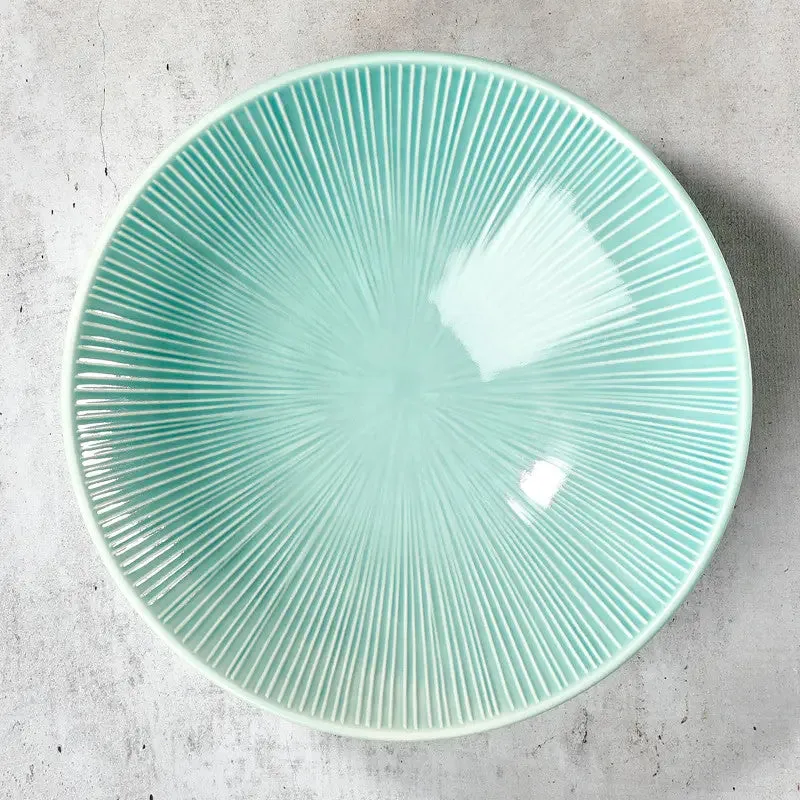 Nishikidori assiette somen udon noire Ø 21,4 cm profonde