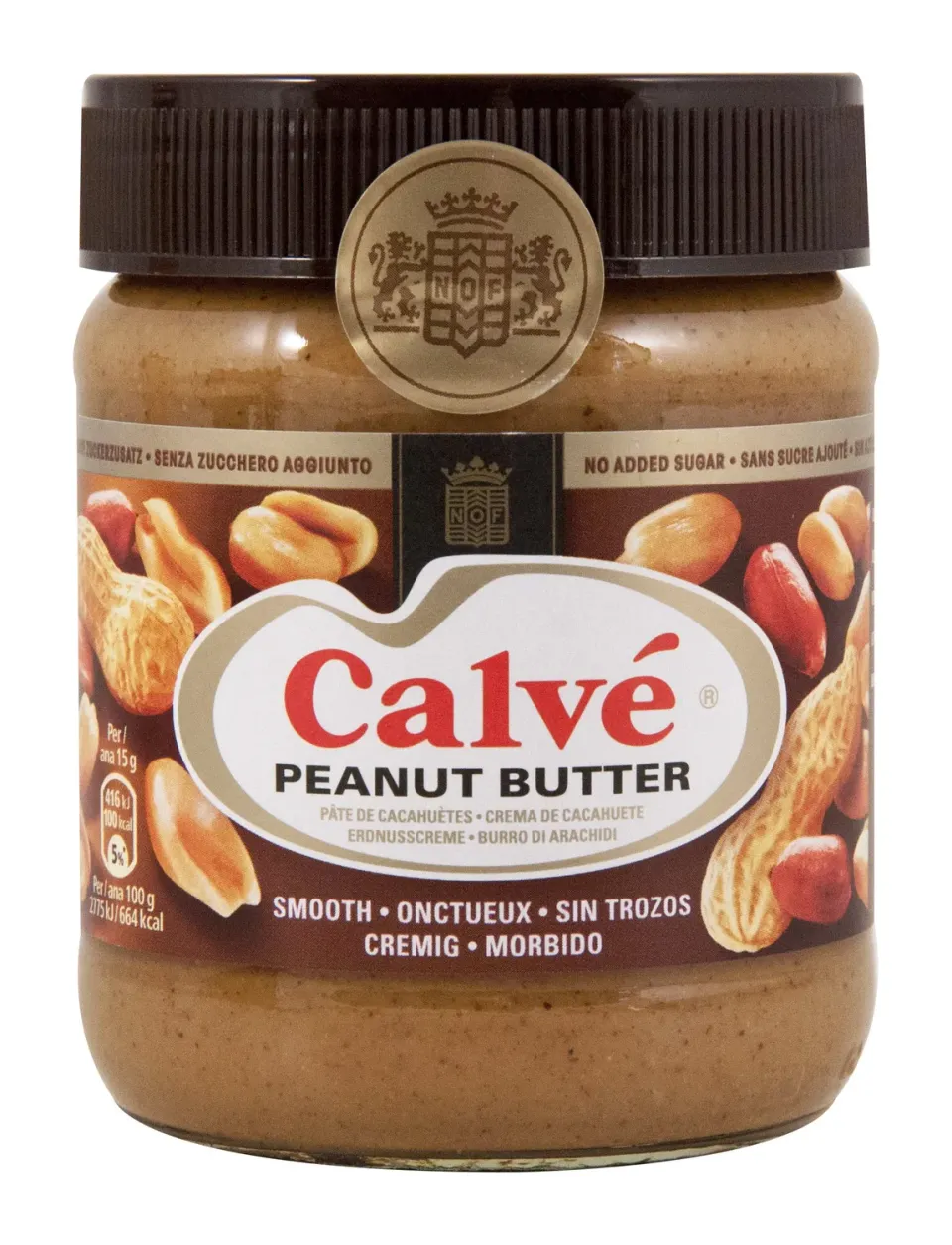 Calvé Beurre de cacahuète lisse 350g sans sucre ajouté