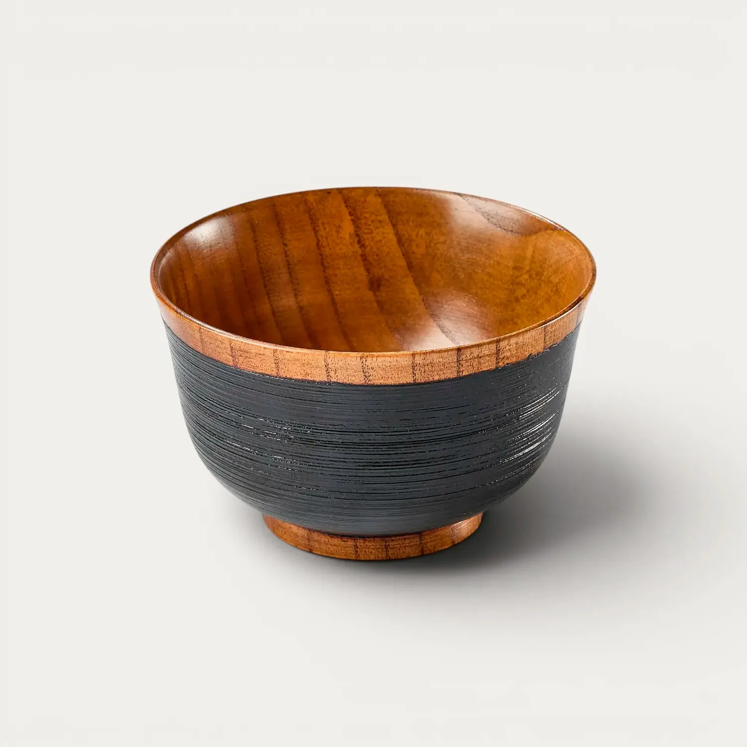 Nishikidori Hakeme bol bois de jujube noir 128 mm laqué