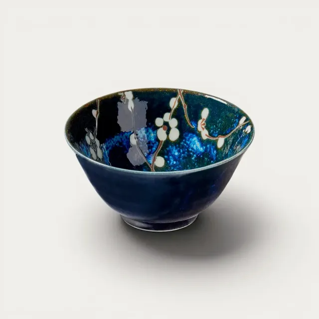 Nishikidori bol à riz japonais porcelaine Hana vert clair