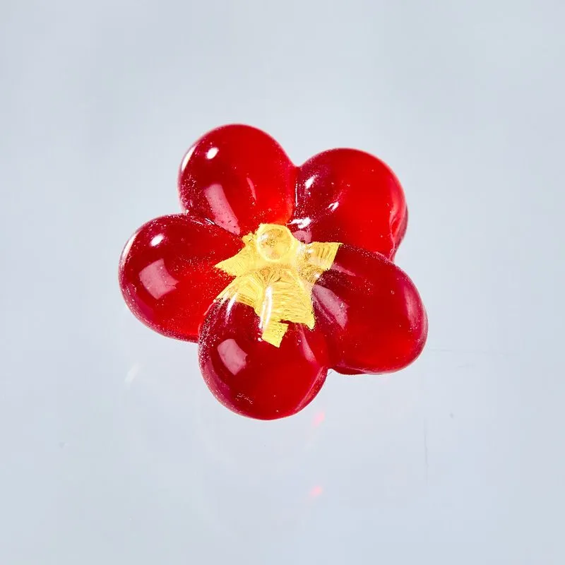 Nishikidori Engimono amulette fleur prunier rouge
