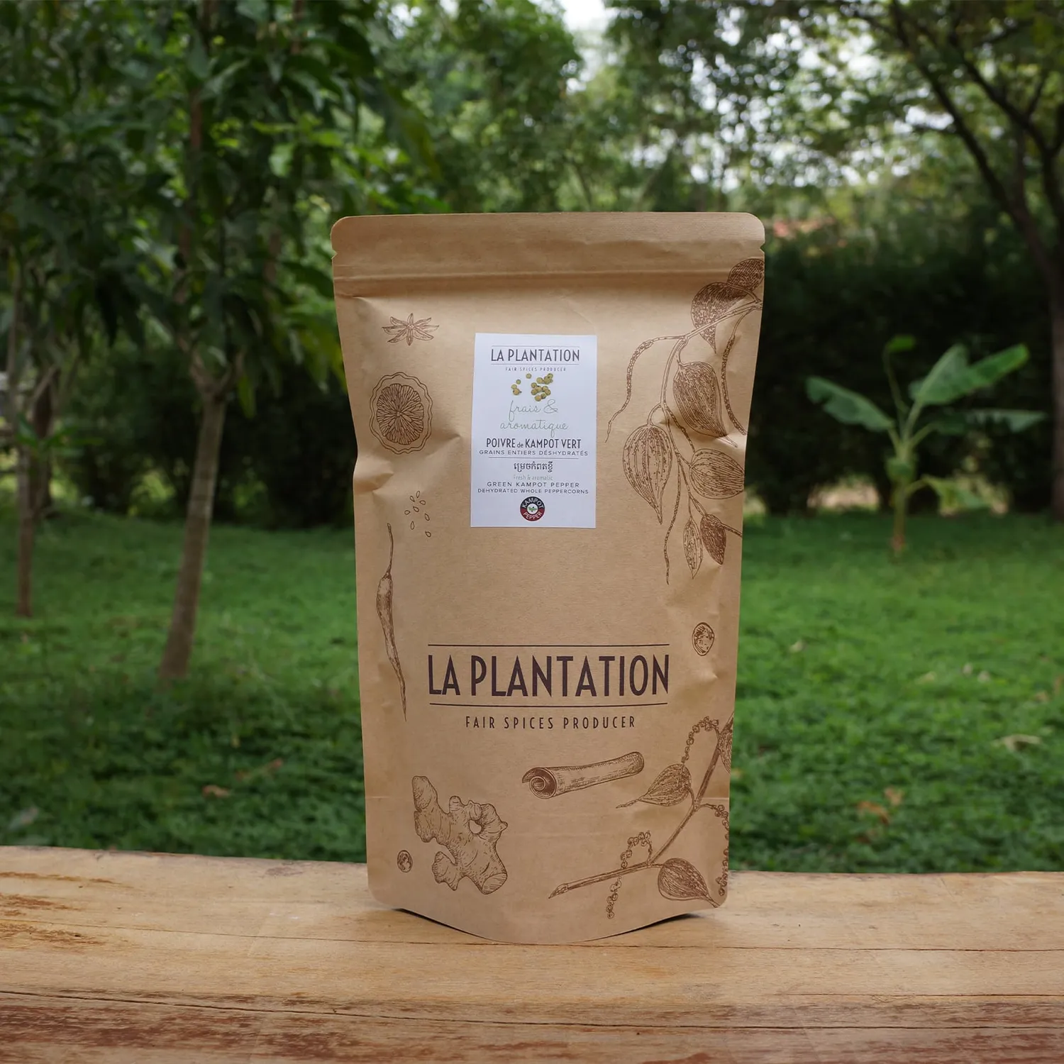La Plantation Poivre de Kampot vert déshydraté IGP