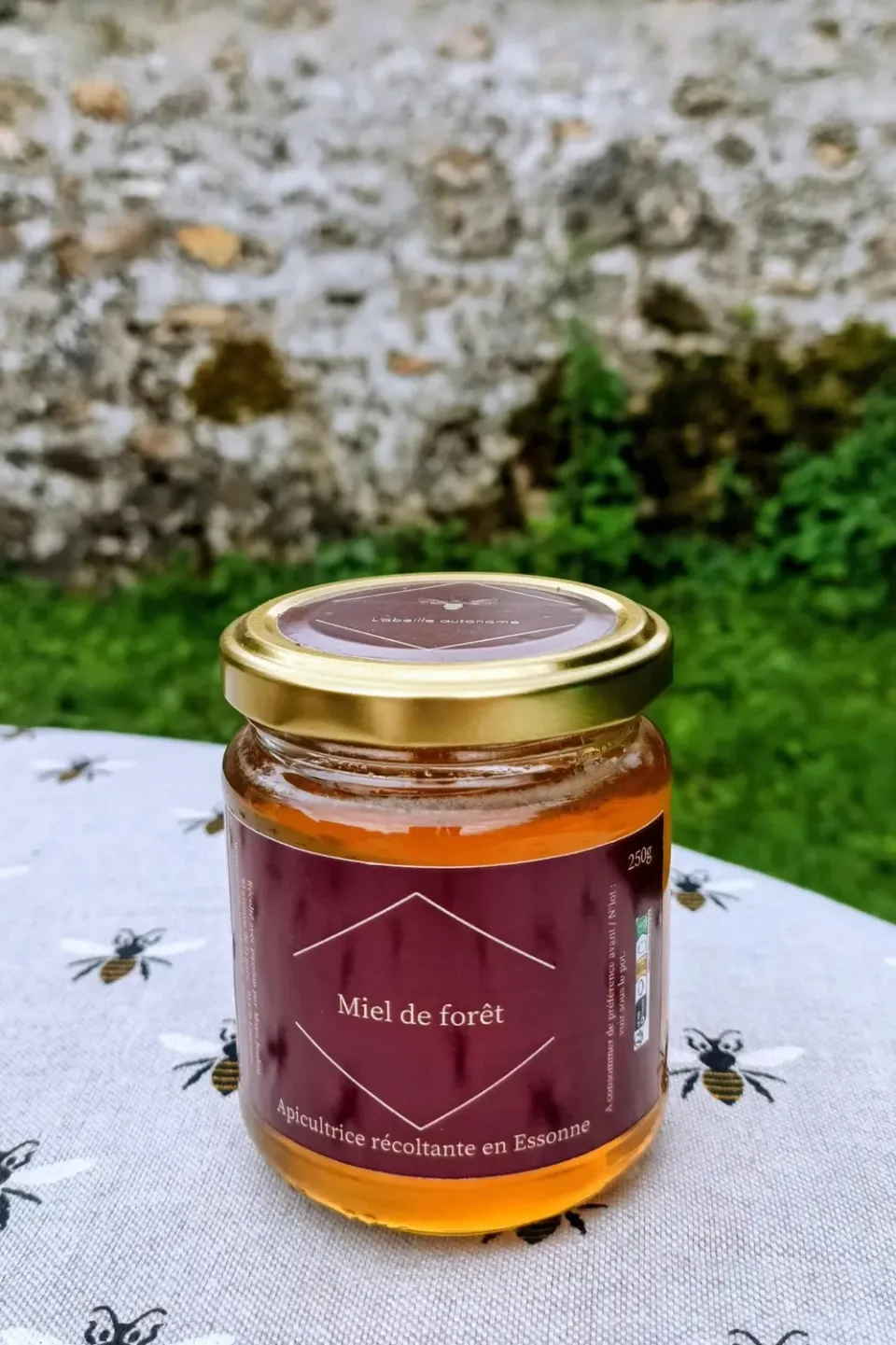 L'Abeille autonome Miel de forêt 250g boisé mentholé