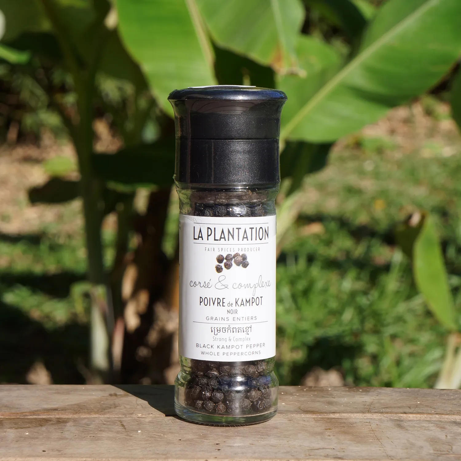 La Plantation Kampot Noir poivre en grains IGP corsé