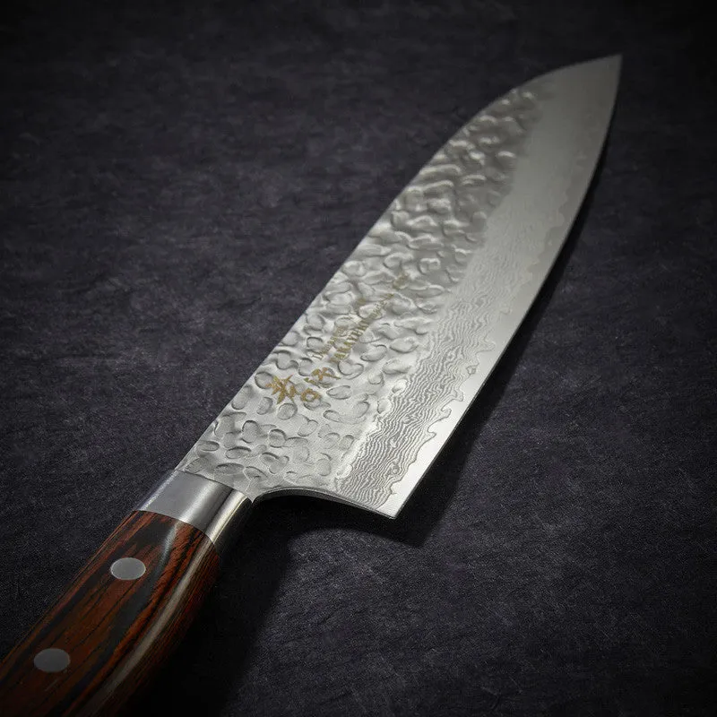NISHIKIDORI Damas couteau santoku 180 mm 33 couches