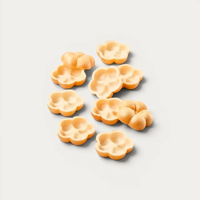 NISHIKIDORI Monaka fleur ume coques 52x15 mm 25 paires croustillant