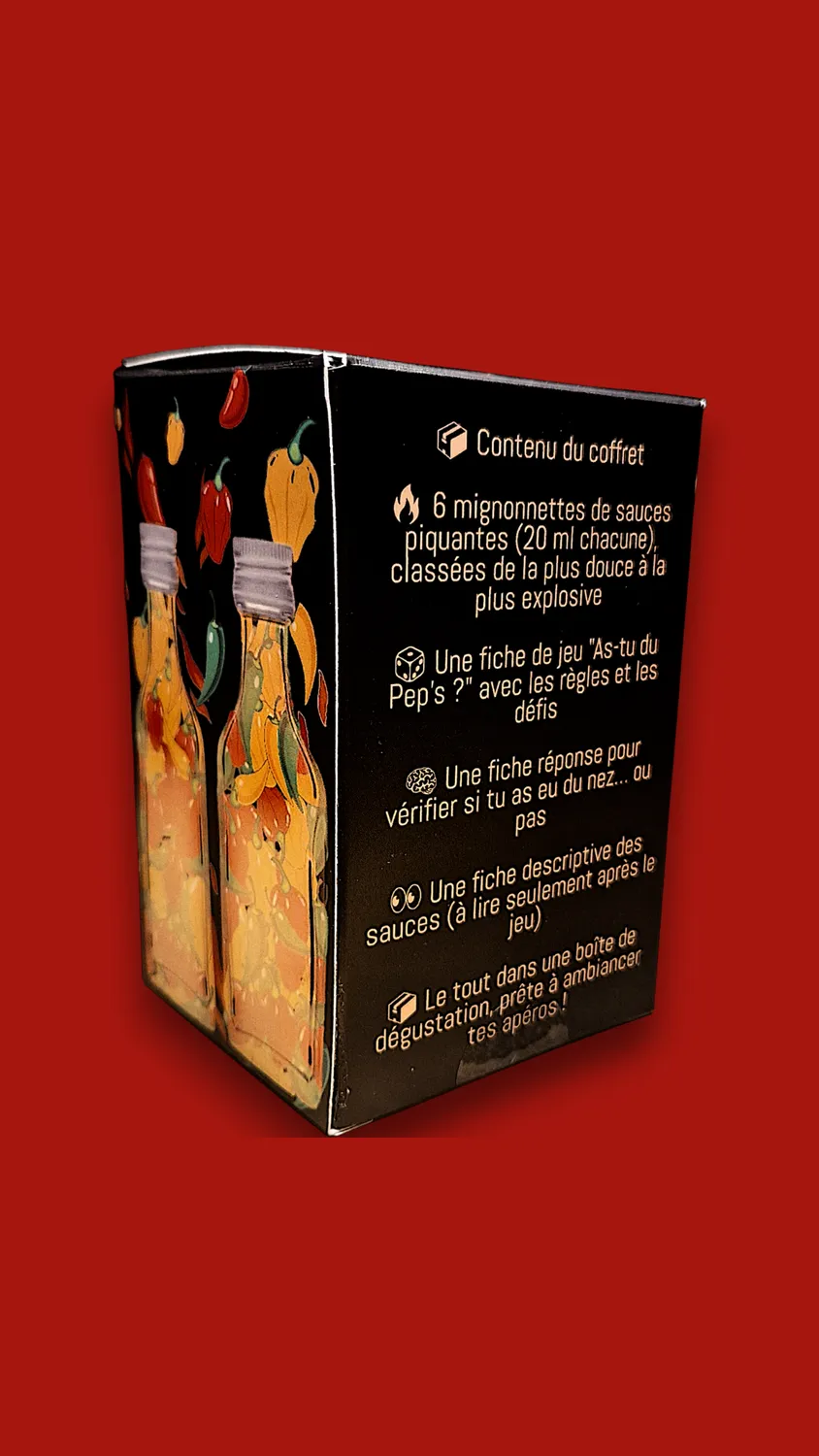 Pep's COFFRET DECOUVERTE sauces 6x20ml ludique
