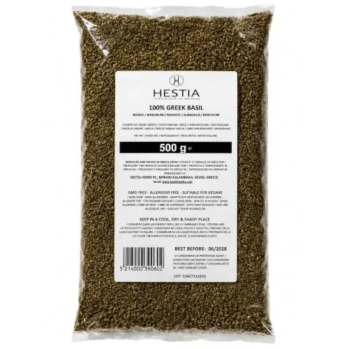 Hestia Herbs Basilic Grec herbe séchée 500 g moulu