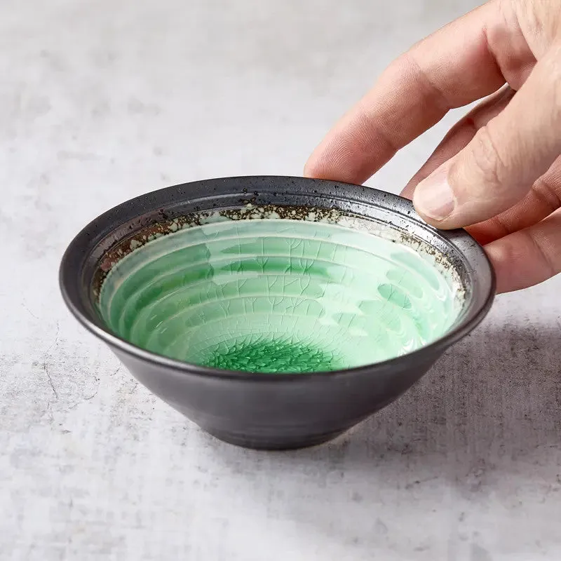 Nishikidori mini bol céramique ambre émaillé