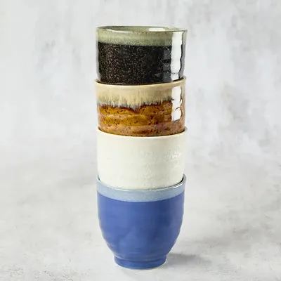 Nishikidori Set 4 tasses thé 7,6cm céramique
