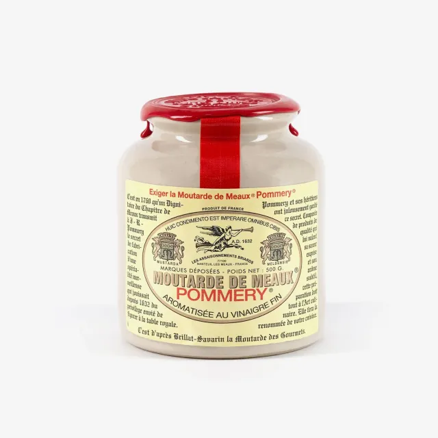 Pommery Moutarde de Meaux cirée 500g grains douce
