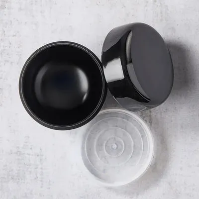 Nishikidori Natsume boîte à matcha noire 5,4 cm résine