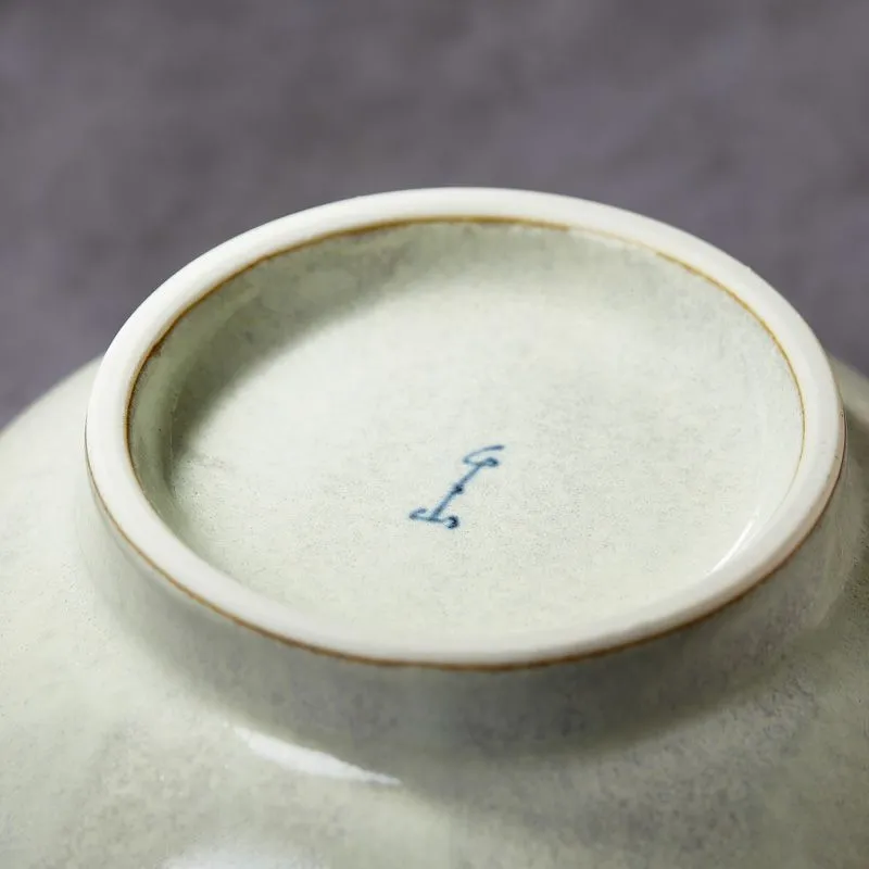 NISHIKIDORI Wasabi bol à ramen grès vert