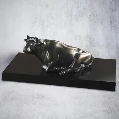 NISHIKIDORI Wagyu Hanei statue bronze bœuf