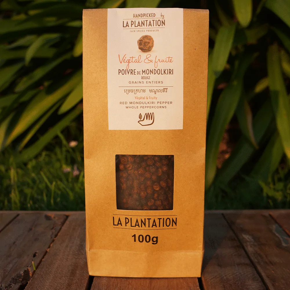 La Plantation Mondolkiri poivre rouge en grains fort