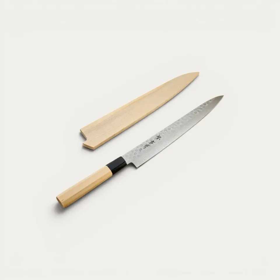 NISHIKIDORI couteau trancher damas 45 couches 240mm