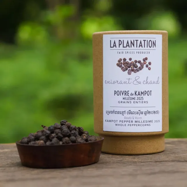 La Plantation Poivre de Kampot millésime 2025 IGP poivre noir